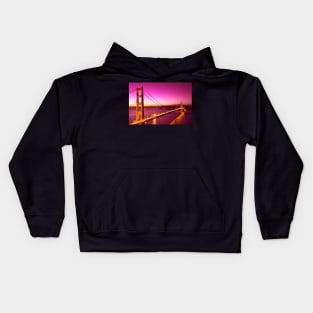 Golden Gate Love Bridge Kids Hoodie